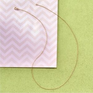 Ross-Simons 14K Gold 0.7mm Delicate Rope Chain Necklace Full Inclusion